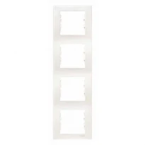 Рамка 4 поста слоновая кость вертикальная SDN5802023 Schneider Electric Sedna