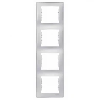 Рамка 4 поста алюминий вертикальная SDN5802060 Schneider Electric Sedna