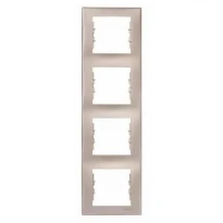 Рамка 4 поста титан вертикальная SDN5802068 Schneider Electric Sedna