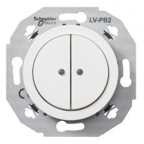 Кнопочный выключитель 2-полюсный 400mA белый WDE011071 Renova Schneider Electric
