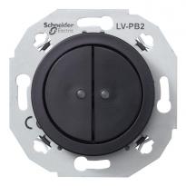 Кнопочный выключитель 2-полюсный 400mA черный WDE011271 Renova Schneider Electric