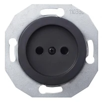 Розетка без землення чорна WDE011301 Renova Schneider Electric