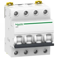 Автоматичний вимикач 20A 6kA 4 полюси тип C A9K24420 Acti9 iK60 Schneider Electric
