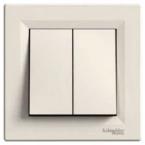 Выключатель 2-клавишный слоновая кость EPH0300123 Schneider Electric Asfora