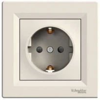 Розетка (2К+З) 16A со шторками слоновая кость EPH2900223 Schneider Electric Asfora