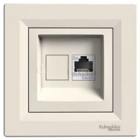 Розетка компьютерная RJ45 категории 5e UTP слоновая кость EPH4300123 Schneider Electric Asfora