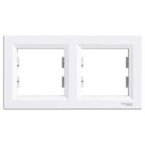Рамка 2 поста белая горизонтальная EPH5800221 Schneider Electric Asfora