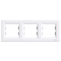 Рамка 3 поста белая горизонтальная EPH5800321 Schneider Electric Asfora