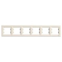 Рамка 6 постов слоновая кость горизонтальная EPH5800623 Schneider Electric Asfora