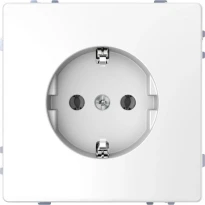 Розетка силова 2К+З 16А 250V безгвинт. білий лотос пластик Schneider Electric Merten D-Life MTN2301-6035