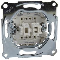 Кнопочный выключатель двухклавишный Schneider Electric Merten D-Life MTN3155-0000