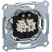 Кнопочный выключатель двухклавишный с подсветкой Schneider Electric Merten D-Life MTN3165-0000
