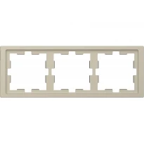 Рамка 3 постовая сахара пластик Schneider Electric Merten D-Life MTN4030-6533