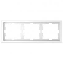 Рамка 3 постова білий лотос пластик Schneider Electric Merten D-Life MTN4030-6535