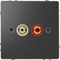 Аудиорозетка антрацит пластик Schneider Electric Merten D-Life MTN4350-6034