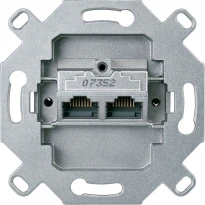 Розетка компьютерная RJ45 двойная кат 6а Schneider Electric Merten D-Life MTN465706