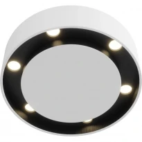 Светодиодный спотовый светильник Skarlat RSLC78072 6×1.5W WH+BK 4000K