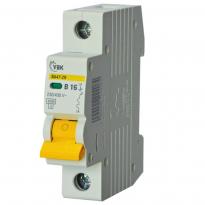 Автоматичний вимикач ВА47-29 1 полюс 16А 4,5kA тип B MVA20-1-016-B-U УЕК