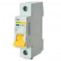 Автоматичний вимикач ВА47-29 1 полюс 16А 4,5kA тип C MVA20-1-016-C-U УЕК