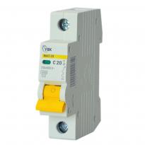 Автоматичний вимикач ВА47-29 1 полюс 20А 4,5kA тип C MVA20-1-020-C-U УЕК