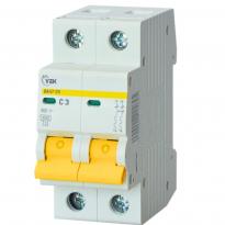 Автоматичний вимикач ВА47-29 2 полюси 3А 4,5kA тип C MVA20-2-003-C-U УЕК