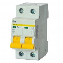 Автоматичний вимикач ВА47-29 2 полюси 4А 4,5kA тип C MVA20-2-004-C-U УЕК