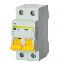 Автоматичний вимикач ВА47-29 2 полюси 6А 4,5kA тип C MVA20-2-006-C-U УЕК