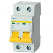 Автоматический выключатель ВА47-29 2 полюса 16А 4,5kA тип C MVA20-2-016-C-U УЕК