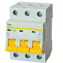 Автоматичний вимикач ВА47-29 3 полюси 10А 4,5kA тип D MVA20-3-010-D-U УЕК