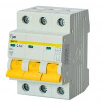 Автоматичний вимикач ВА47-29 3 полюси 50А 4,5kA тип C MVA20-3-050-C-U УЕК