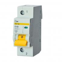 Автоматичний вимикач ВА47-100 1 полюс 63А 10 kA тип C MVA40-1-063-C-U УЕК