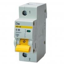 Автоматичний вимикач ВА47-100 1 полюс 80А 10 kA тип C MVA40-1-080-C-U УЕК
