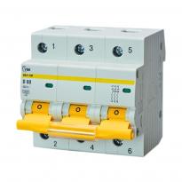 Автоматичний вимикач ВА47-100 3 полюси 80А 10kA тип D MVA40-3-080-D-U УЕК