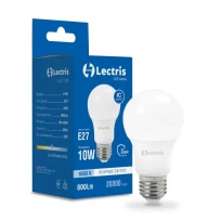 Светодиодная лампочка A60 10W 6500K 220V E27 1-LC-1110 Lectris