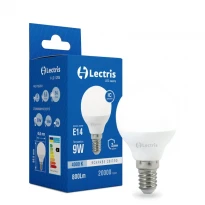 Лампочка светодиодная G45 9W 4000K 220V E14 1-LC-1205 Lectris