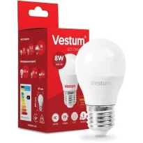 Лампа LED экономичная G45 E27 8W 3000K 220V 1-VS-1210 Vestum