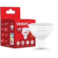 Современная светодиодная лампа MR16 GU5.3 3W 3000K 220V 1-VS-1502 Vestum