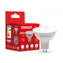 Светодиодная лампа MR16 7W 4100K 220V GU5.3 1-VS-1510 Vestum