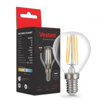 Экономичная LED-лампа 1-VS-2225 филамент G45 E14 4W 220V 4100К Vestum