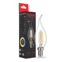 Світлодіодна лампа 1-VS-2405 філамент С35Т E14 4W 220V 4100К Vestum