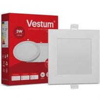 Світлодіодний врізний світильник 1-VS-5201 3W 4000K IP20 Vestum