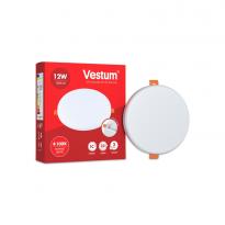 Круглый светодиодный врезной светильник 12W 4100K IP20 белый 1-VS-5505 Vestum