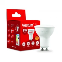 Энергосберегающая LED-лампа 1-VS-1507 MR16 8W 3000K 220V GU10 Vestum