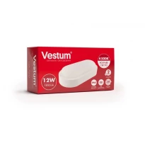 Светодиодный светильник для ЖКХ 12W овал 4500K 220V 1-VS-7202 Vestum