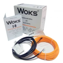 Кабель нагрівальний двожильний Woks-18 100W 6м