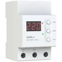 Однофазный вольтметр V1 DIN-рейка ZUBR